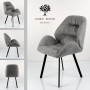 Krzesło DELUXE KR-176 Tkanina STRONG 14 Noga Metalowa